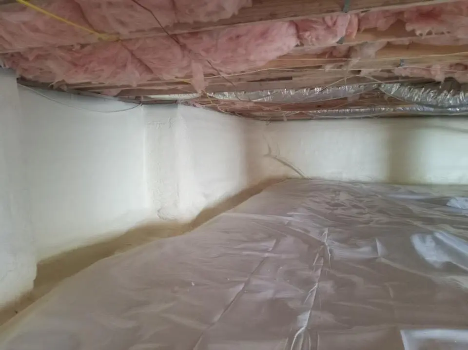 Crawl space encapsulation with closed-cell spray foam for Metal Roof Coating in Oxon Hill